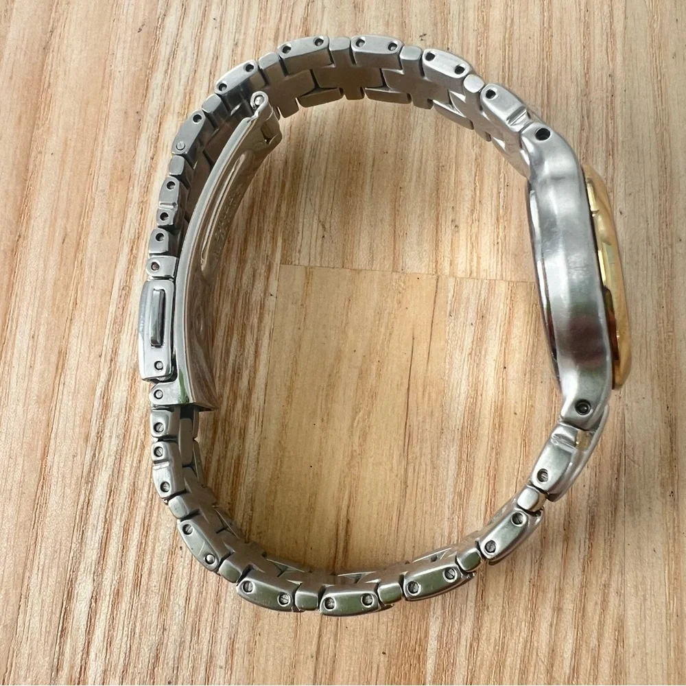 Citizen eco-drive ladies round two-tone bracelet solar dress watch